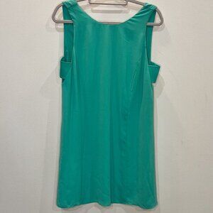 Crosby by Mollie Burch Collins Green Shift Cutout Dress Size Large